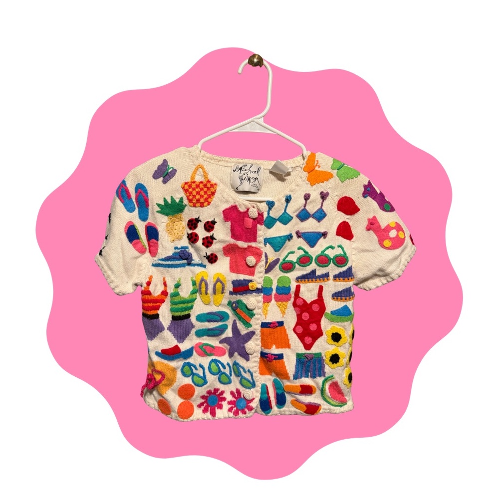 Michael Simon Multicolor Graphic Sweater